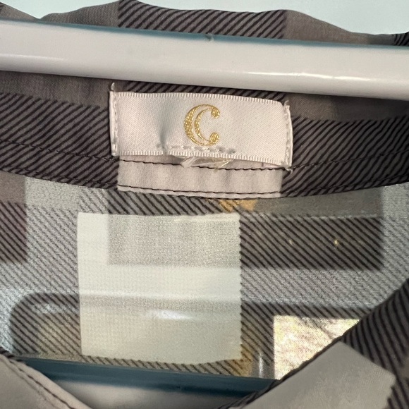 Charming Charlie’s Sheer and Lace Flannel Blouse (size: medium/large) - Picture 5 of 6